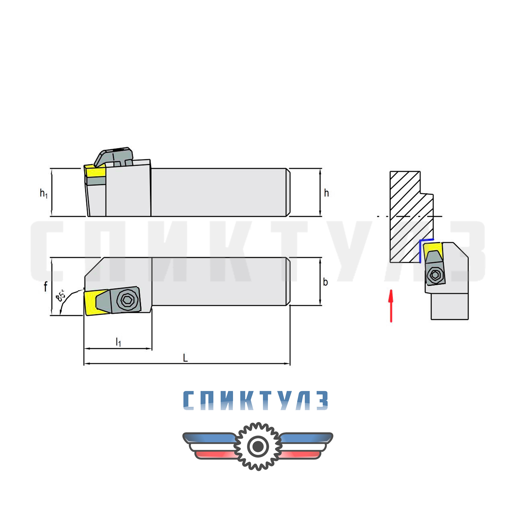 Рекомендуем товар «Резец с мех. крепл. CSYNR 2020 K12S»