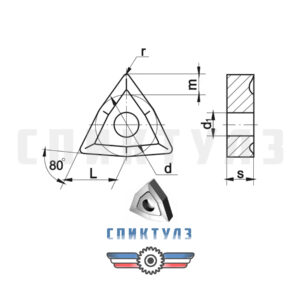 Пластина Ломаный треугольник WNUM 02114-080408 Т5К10