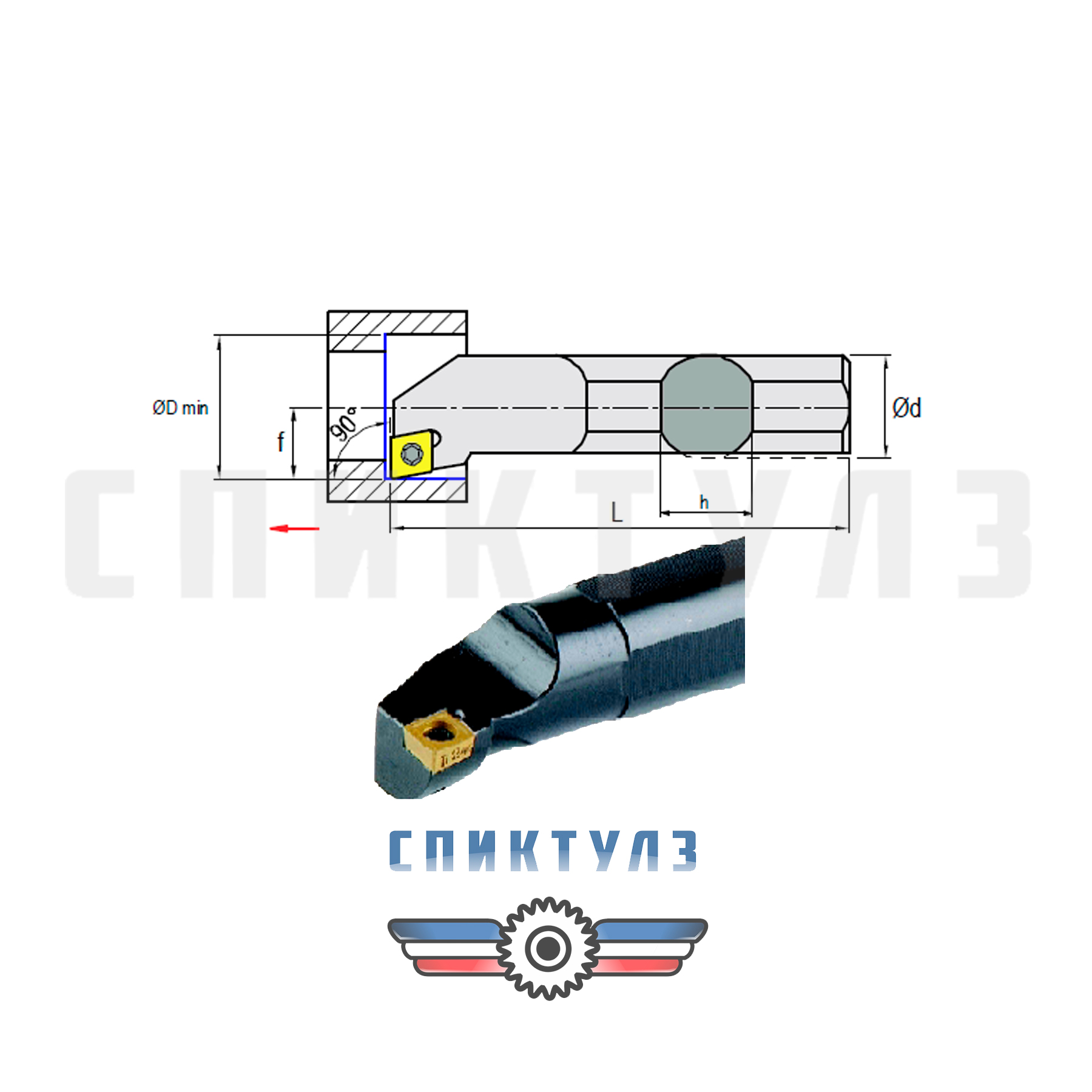 Рекомендуем товар «Резец с мех. крепл. SCFCR 06 S12K»