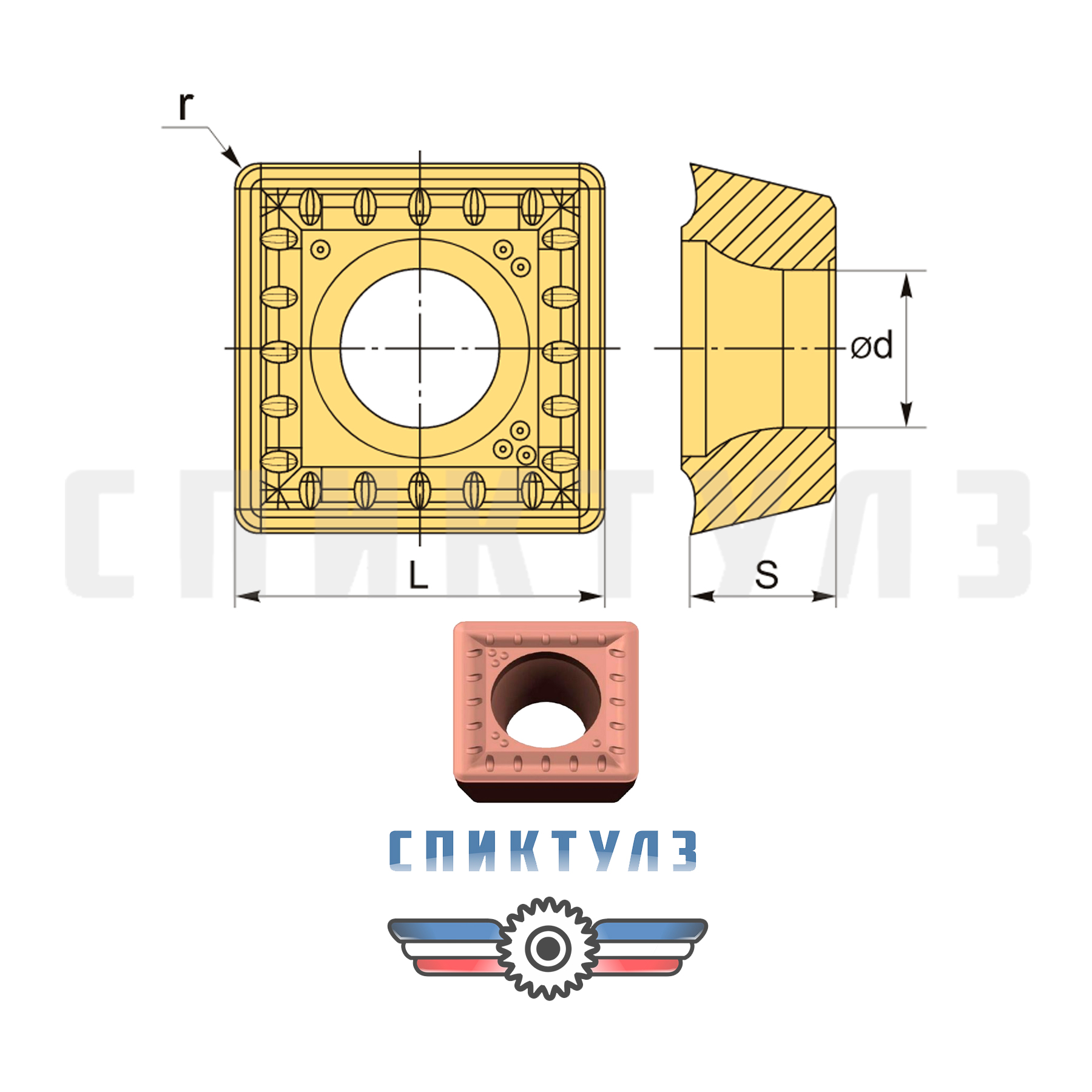 Рекомендуем товар «Пластина SPMG 090408-TG LF6018»
