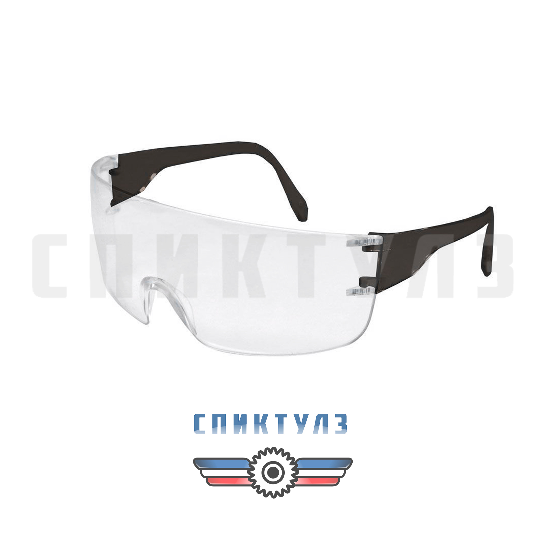 Рекомендуем товар «Очки защитные откр. тип прозр. корпус черные дужки»