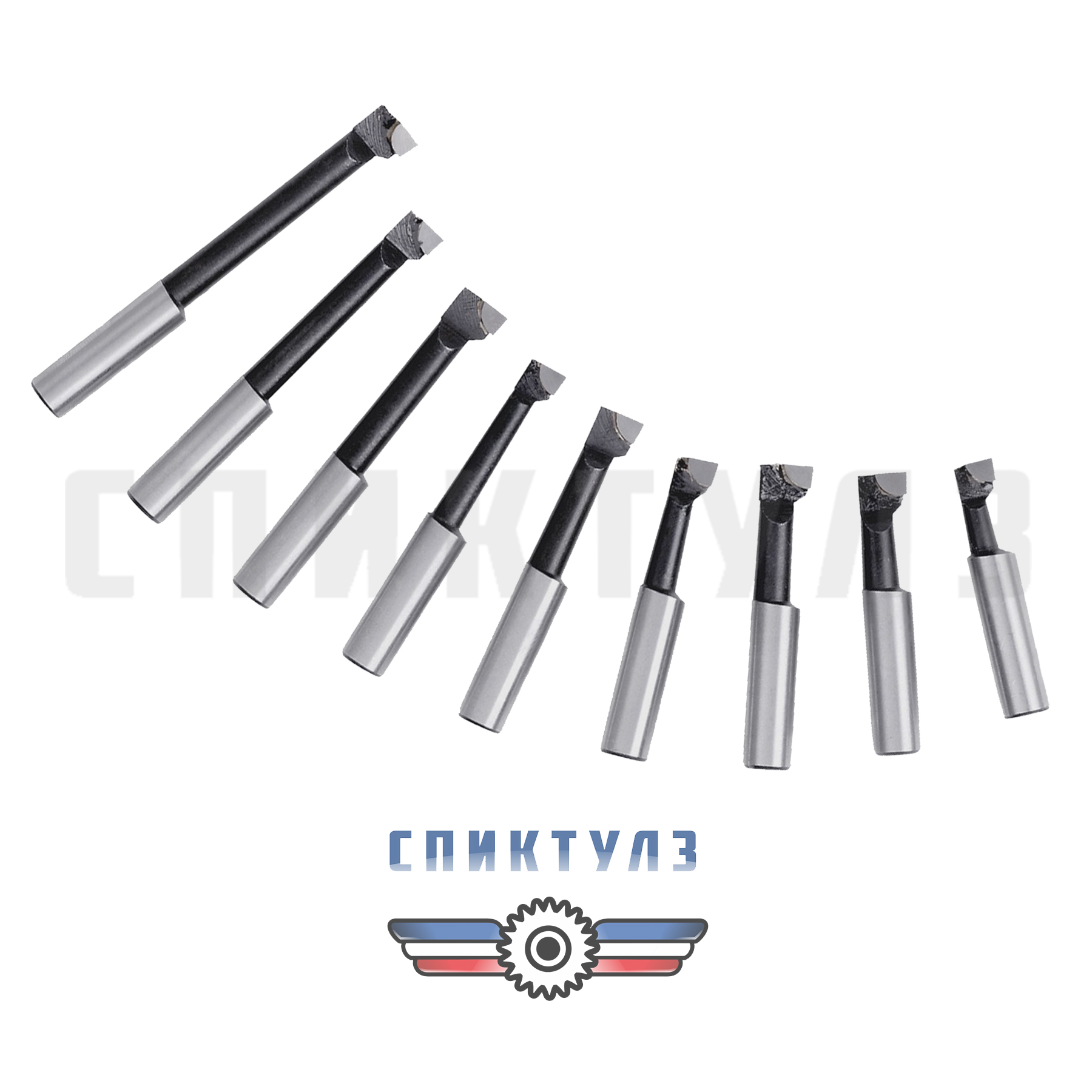 Рекомендуем товар «Комплект резцов с ВК8, диаметр хвостовика 12 мм ТИП 1330 F1-12»